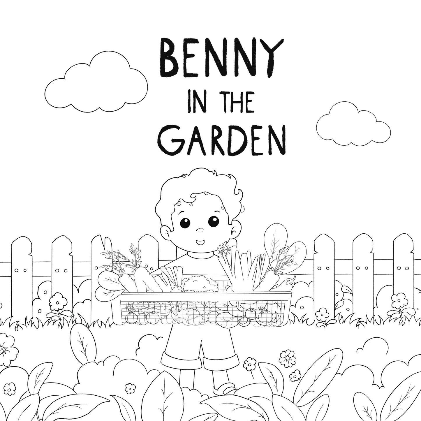 "Benny In The Garden" Coloring Book