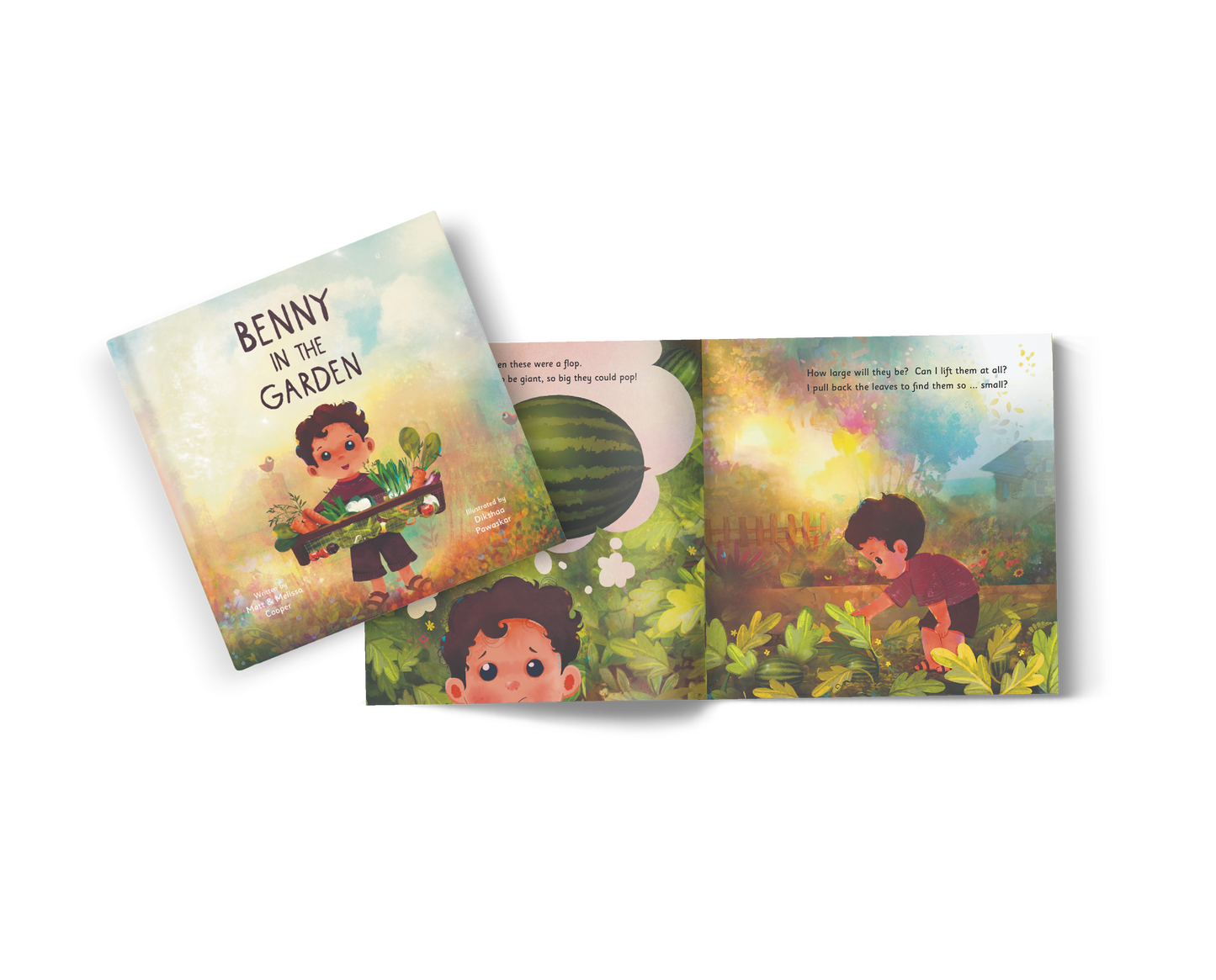"Benny In The Garden" Hardcover & Coloring Book Bundle
